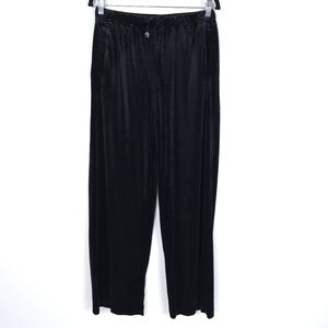 Zara Wide Leg Trouser draw string velvet pants NWT size M